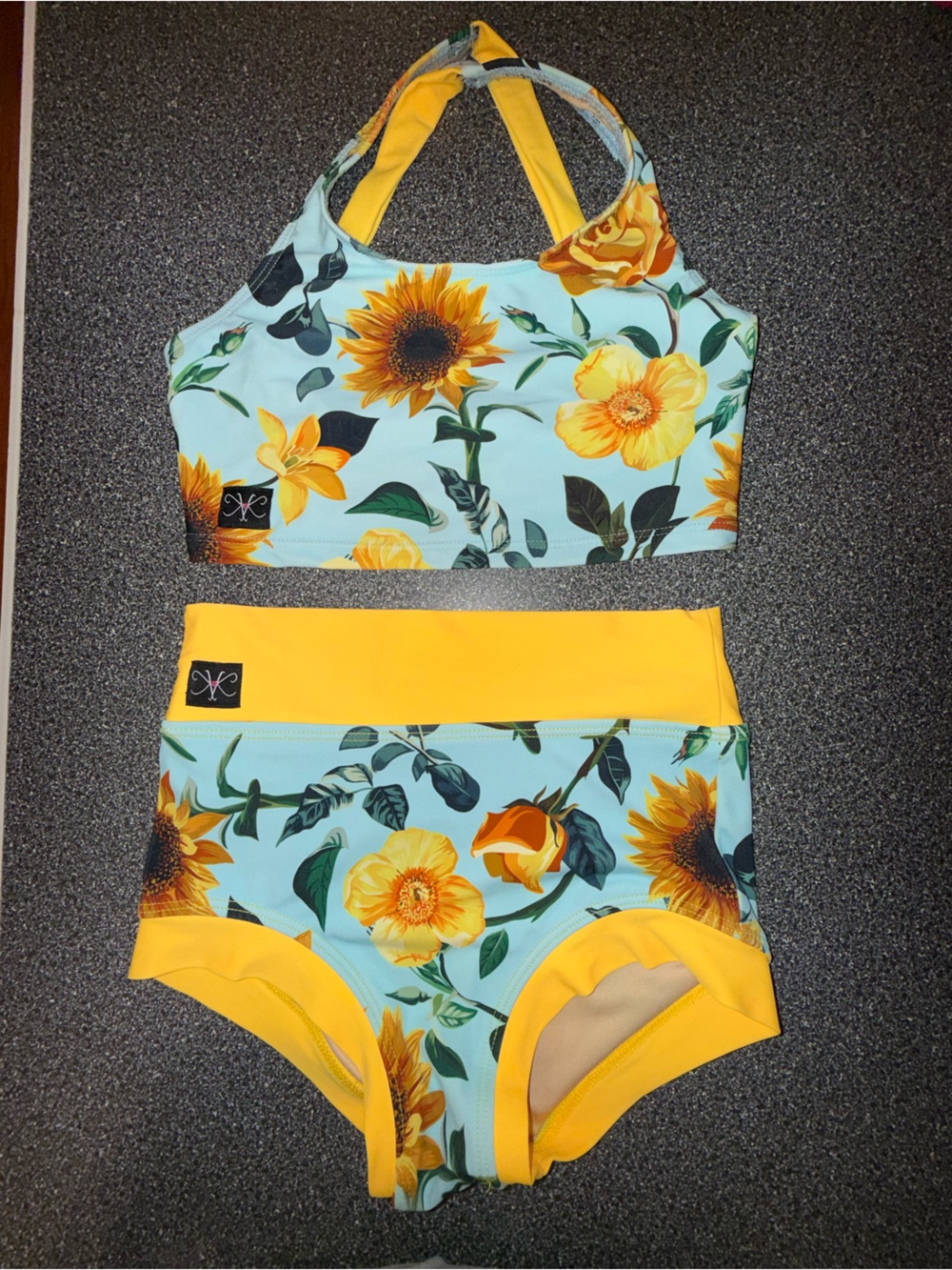 Kandi Kouture Dance 2 Piece Set Sunflowers Size Child X-Large
